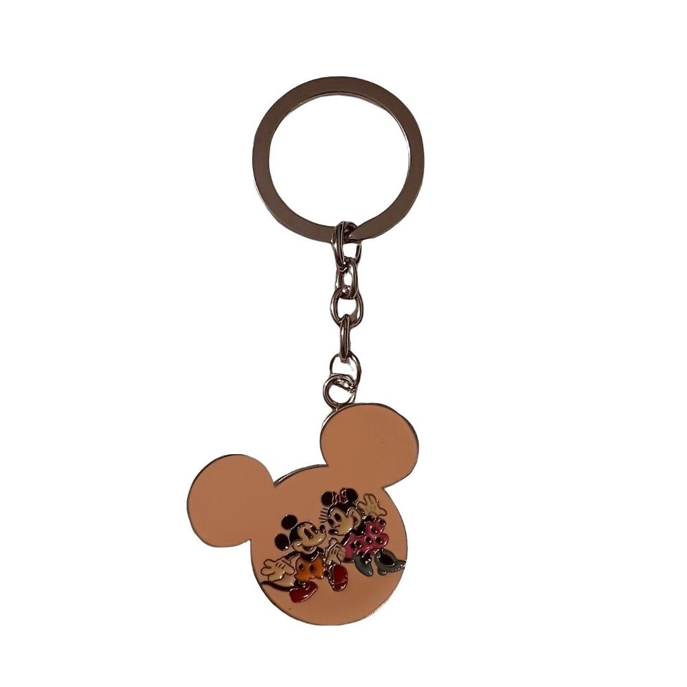 Mickey Mouse Pink Face Keychain